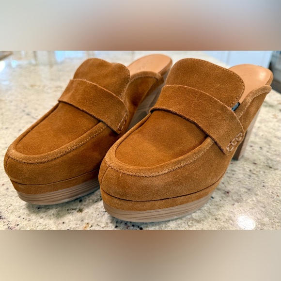 Splendid Super Cute Brown Suede Mules - Picture 2 of 12